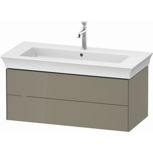DWT43420H2H2 White Tulip Vanity Base Bathroom Vanity - Stone Gray High Gloss DWT43420H2H2 White Tulip Vanity Base Bathroom Vanity - Stone Gray High Gloss
