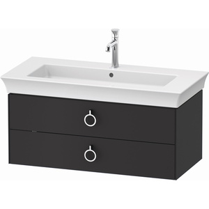 DWT435205858 White Tulip Vanity Base Bathroom Vanity - Graphite Satin Matte