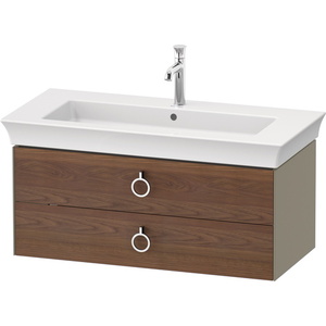 DWT4352077H2 White Tulip Vanity Base Bathroom Vanity - American Walnut Stone Gray DWT4352077H2 White Tulip Vanity Base Bathroom Vanity - American Walnut Stone Gray