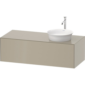 DWT4977R6060 White Tulip Vanity Base Bathroom Vanity - Taupe Satin Matte DWT4977R6060 White Tulip Vanity Base Bathroom Vanity - Taupe Satin Matte