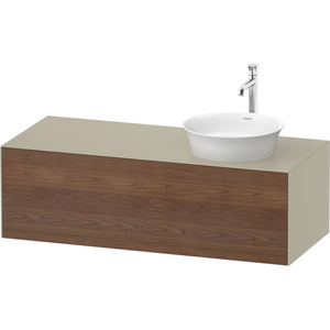 DWT4977R77H3 White Tulip Vanity Base Bathroom Vanity - American Walnut Taupe DWT4977R77H3 White Tulip Vanity Base Bathroom Vanity - American Walnut Taupe
