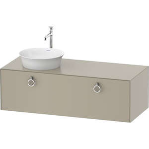 DWT4982L6060 White Tulip Vanity Base Bathroom Vanity - Taupe Satin Matte DWT4982L6060 White Tulip Vanity Base Bathroom Vanity - Taupe Satin Matte