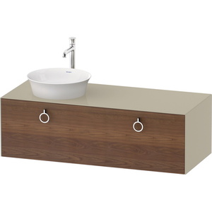 DWT4982L77H3 White Tulip Vanity Base Bathroom Vanity - American Walnut Taupe DWT4982L77H3 White Tulip Vanity Base Bathroom Vanity - American Walnut Taupe