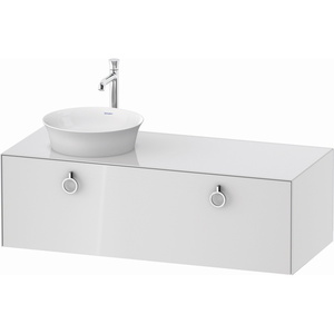 DWT4982L8585 White Tulip Vanity Base Bathroom Vanity - White High Gloss DWT4982L8585 White Tulip Vanity Base Bathroom Vanity - White High Gloss