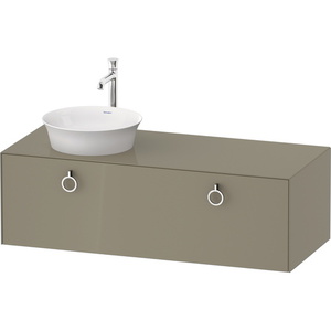 DWT4982LH2H2 White Tulip Vanity Base Bathroom Vanity - Stone Gray High Gloss DWT4982LH2H2 White Tulip Vanity Base Bathroom Vanity - Stone Gray High Gloss