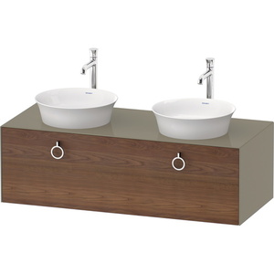 DWT4983B77H2 White Tulip Vanity Base Bathroom Vanity - American Walnut Stone Gray DWT4983B77H2 White Tulip Vanity Base Bathroom Vanity - American Walnut Stone Gray