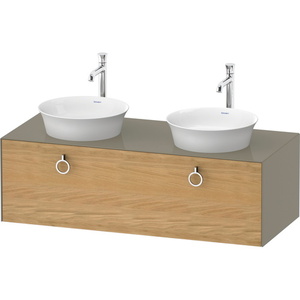 DWT4983BH5H2 White Tulip Vanity Base Bathroom Vanity - Natural Oak Stone Gray DWT4983BH5H2 White Tulip Vanity Base Bathroom Vanity - Natural Oak Stone Gray