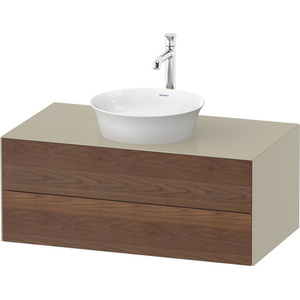 DWT4986077H3 White Tulip Vanity Base Bathroom Vanity - American Walnut Taupe DWT4986077H3 White Tulip Vanity Base Bathroom Vanity - American Walnut Taupe