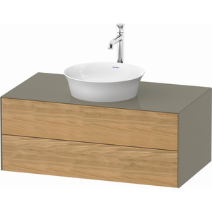DWT49860H5H2 White Tulip Vanity Base Bathroom Vanity - Natural Oak Stone Gray DWT49860H5H2 White Tulip Vanity Base Bathroom Vanity - Natural Oak Stone Gray