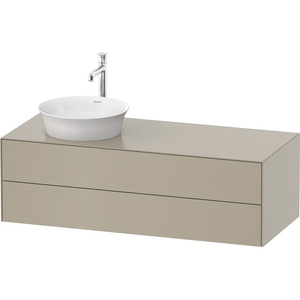 DWT4987L6060 White Tulip Vanity Base Bathroom Vanity - Taupe Satin Matte DWT4987L6060 White Tulip Vanity Base Bathroom Vanity - Taupe Satin Matte