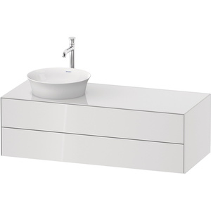 DWT4987L8585 White Tulip Vanity Base Bathroom Vanity - White High Gloss DWT4987L8585 White Tulip Vanity Base Bathroom Vanity - White High Gloss