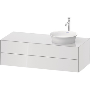 DWT4987R8585 White Tulip Vanity Base Bathroom Vanity - White High Gloss DWT4987R8585 White Tulip Vanity Base Bathroom Vanity - White High Gloss