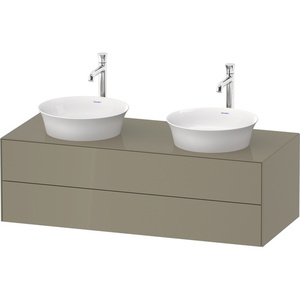 DWT4988BH2H2 White Tulip Vanity Base Bathroom Vanity - Stone Gray High Gloss DWT4988BH2H2 White Tulip Vanity Base Bathroom Vanity - Stone Gray High Gloss