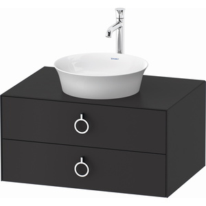 DWT499005858 White Tulip Vanity Base Bathroom Vanity - Graphite Satin Matte DWT499005858 White Tulip Vanity Base Bathroom Vanity - Graphite Satin Matte