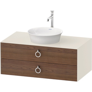 DWT4991077H4 White Tulip Vanity Base Bathroom Vanity - American Walnut Nordic White DWT4991077H4 White Tulip Vanity Base Bathroom Vanity - American Walnut Nordic White