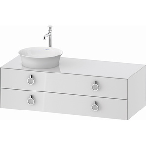 DWT4992L8585 White Tulip Vanity Base Bathroom Vanity - White High Gloss DWT4992L8585 White Tulip Vanity Base Bathroom Vanity - White High Gloss