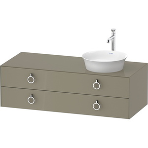 DWT4992RH2H2 White Tulip Vanity Base Bathroom Vanity - Stone Gray High Gloss DWT4992RH2H2 White Tulip Vanity Base Bathroom Vanity - Stone Gray High Gloss