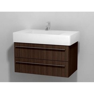 DXL635205353 Vero Vanity Base Bathroom Vanity - Chestnut Dark