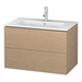 Duravit DLC624101212 Brushed Oak Vanity Base