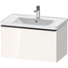 Duravit DDE42550BD220000 White High Gloss 25" to 30" Wide Bathroom Vanity