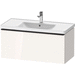 Duravit DDE42560BD220000 White High Gloss 31" to 44" Wide Bathroom Vanity