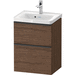 Duravit DDE43500BD210000 Walnut Dark Up to 24" Wide Bathroom Vanity