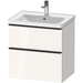 Duravit DDE43540BD220000 White High Gloss 25" to 30" Wide Bathroom Vanity