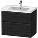 Duravit DDE43550BD160000 Black Oak 25" to 30" Wide Bathroom Vanity