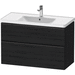 Duravit DDE43560BD160000 Black Oak 31" to 44" Wide Bathroom Vanity