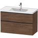 Duravit DDE43560BD210000 Walnut Dark 31" to 44" Wide Bathroom Vanity