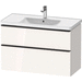 Duravit DDE43560BD220000 White High Gloss 31" to 44" Wide Bathroom Vanity