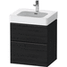 Duravit DDE43760BD160000 Black Oak Up to 24" Wide Bathroom Vanity