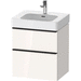 Duravit DDE43760BD220000 White High Gloss Up to 24" Wide Bathroom Vanity