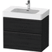 Duravit DDE43770BD160000 Black Oak 25" to 30" Wide Bathroom Vanity