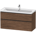 Duravit DDE43910BD210000 Walnut Dark Over 45" Wide Bathroom Vanity