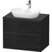 Duravit DDE49670BD160000 Black Oak 31" to 44" Wide Bathroom Vanity