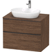 Duravit DDE49670BD210000 Walnut Dark 31" to 44" Wide Bathroom Vanity