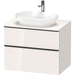 Duravit DDE49670BD220000 White High Gloss 31" to 44" Wide Bathroom Vanity