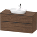 Duravit DDE49690BD210000 Walnut Dark Over 45" Wide Bathroom Vanity