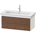 Duravit DWT434207739 American Walnut Nordic White Vanity Base