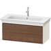 Duravit DWT4342077H4 American Walnut Nordic White Vanity Base