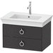 Duravit DWT435105858 Graphite Satin Matte Vanity Base