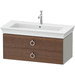 Duravit DWT435207792 American Walnut Stone Gray Vanity Base