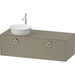 Duravit DWT4982LH2H2 Stone Gray High Gloss Vanity Base
