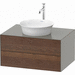 Duravit DWT498507792 American Walnut Stone Gray Vanity Base