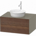 Duravit DWT4985077H2 American Walnut Stone Gray Vanity Base