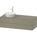 Duravit DWT4987LH2H2 Stone Gray High Gloss Vanity Base