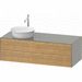 Duravit DWT4987LH592 Natural Oak Stone Gray Vanity Base