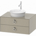 Duravit DWT499006060 Taupe Satin Matte Vanity Base