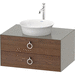 Duravit DWT499007792 American Walnut Stone Gray Vanity Base